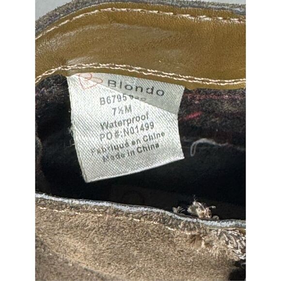 Blondo taupe suede Luca waterproof ankle boots size 7.5 - Picture 6 of 13